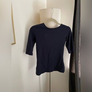 & Other Stories stretchy half sleeve top (size 6)